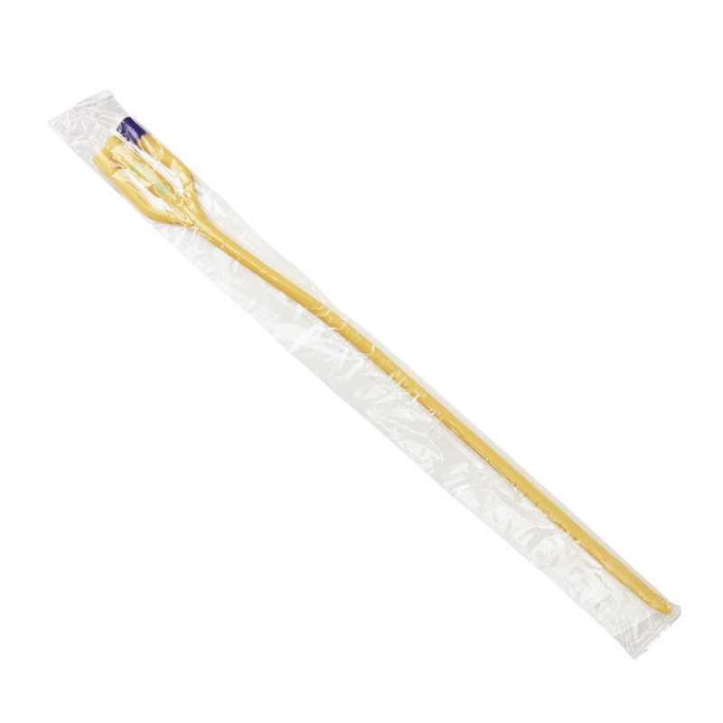 Catéter de Drenaje de Foley de Látex Recubierto de Silicona de Doble Globo de Uso Único 3-Way