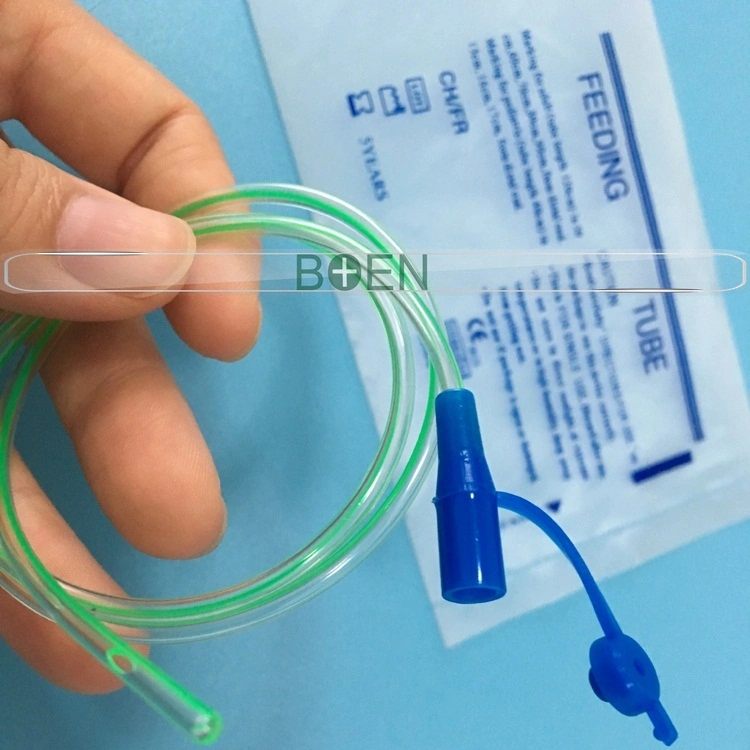 Tubo de alimentación enteral para estómago de bebé neonatal infantil pediátrico de PVC con línea de rayos X