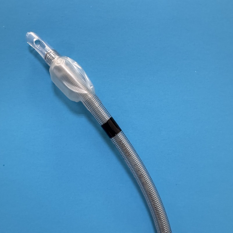 Catéter endotraqueal desechable con guía de alambre traqueal reforzado y globo desechable