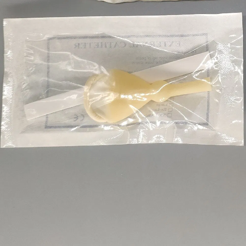 Cinta adhesiva estéril médica de doble cara 100% catéter masculino externo de látex natural
