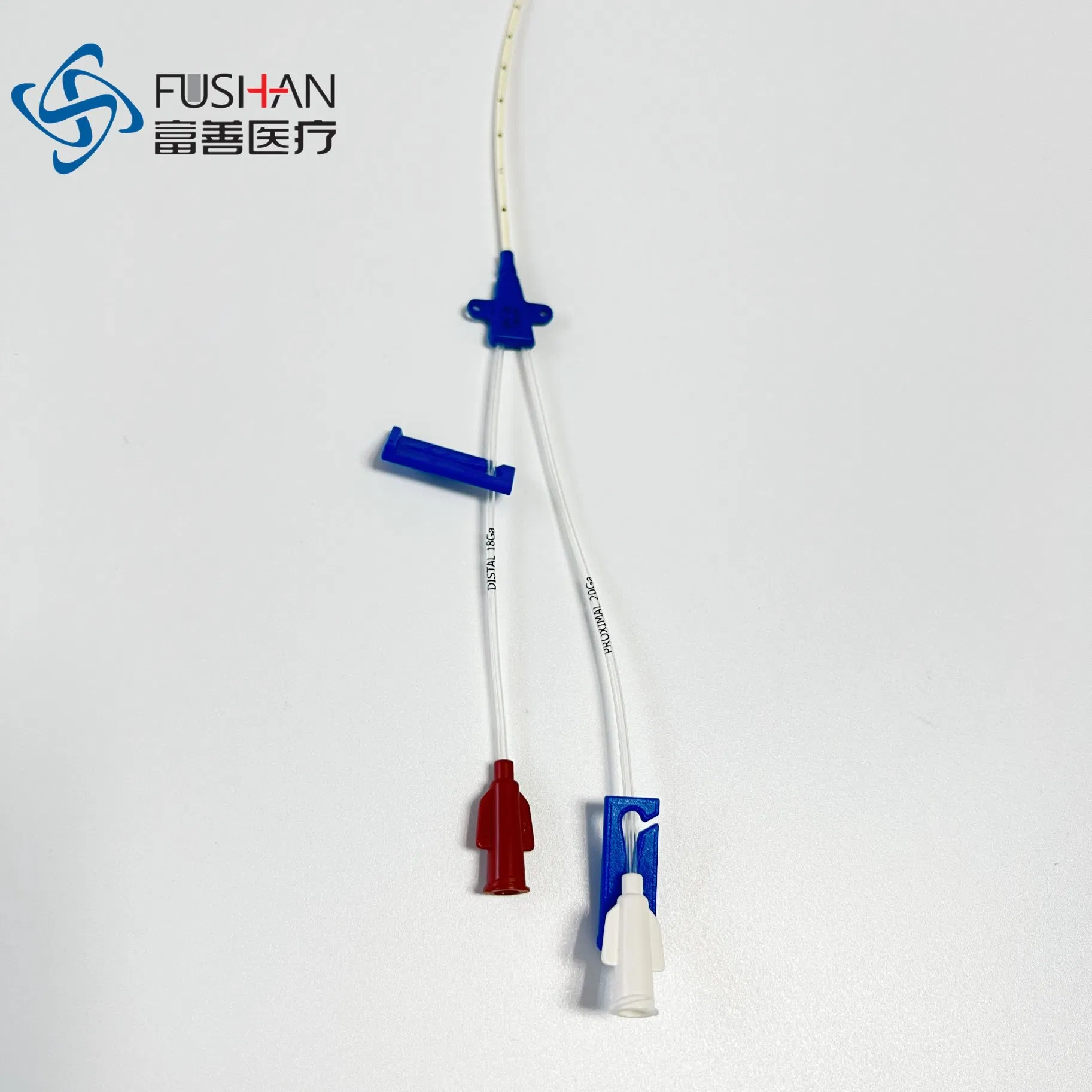 Kit de Catéter Venoso Central de Doble Lumen Fushan para Diálisis Kit de Catéter CVC Antimicrobiano de Triple Lumen ISO