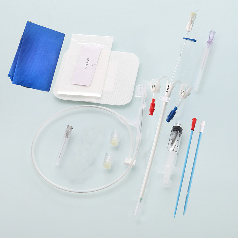 Conjunto de catéteres de hemodiálisis desechables de TPU personalizados para adultos de China