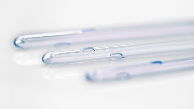 Catéter intermitente Nelaton recubierto hidrofílico con sachet de agua