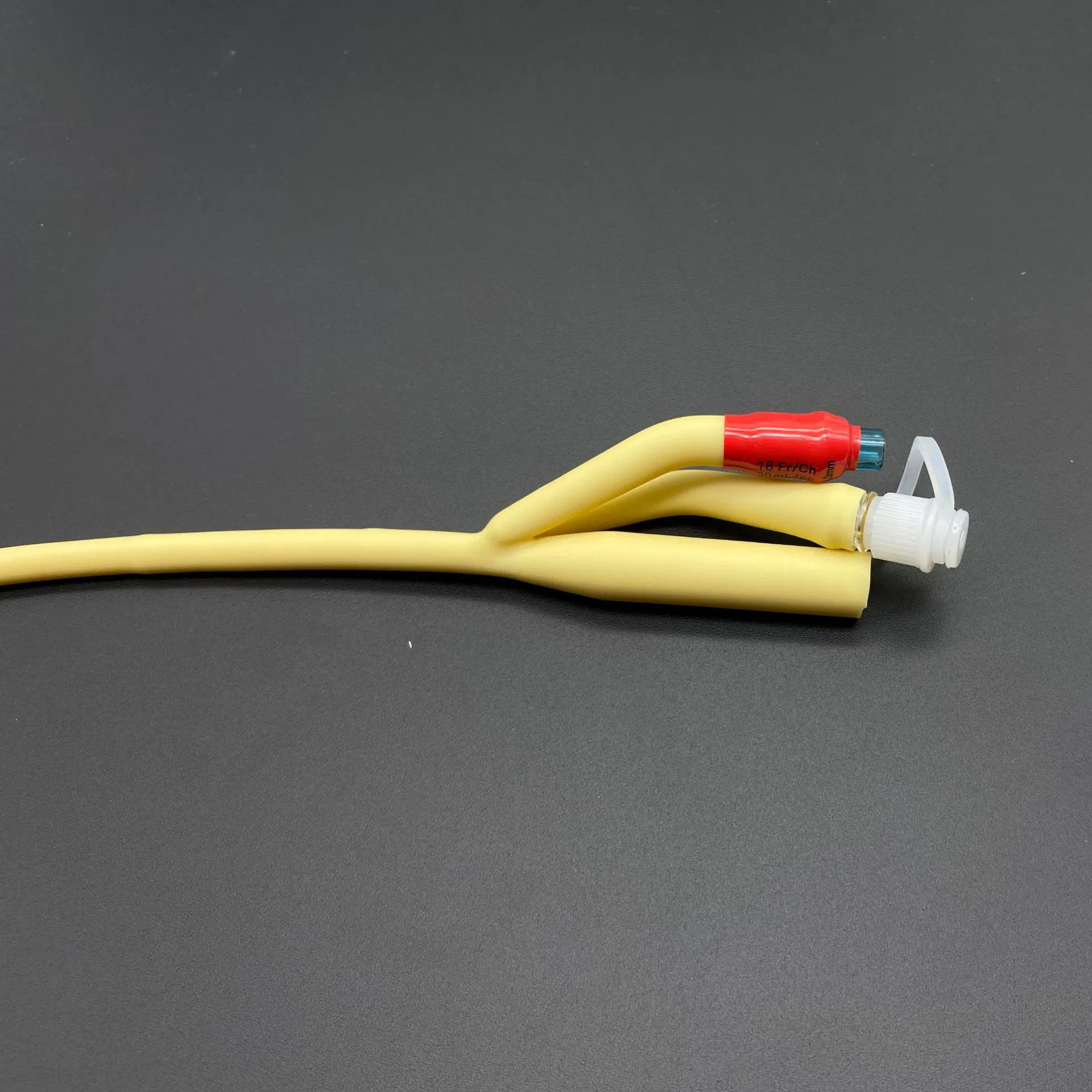 Catéter de silicona desechable recto para uso intermitente estéril