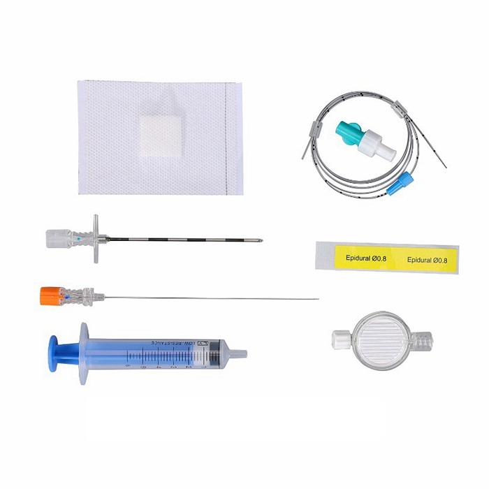 Paquete de Compuesto Médico como-E Kit de Anestesia Epidural, Set de Punción de Uso Único Unidad de Anestesia Local con Catéter