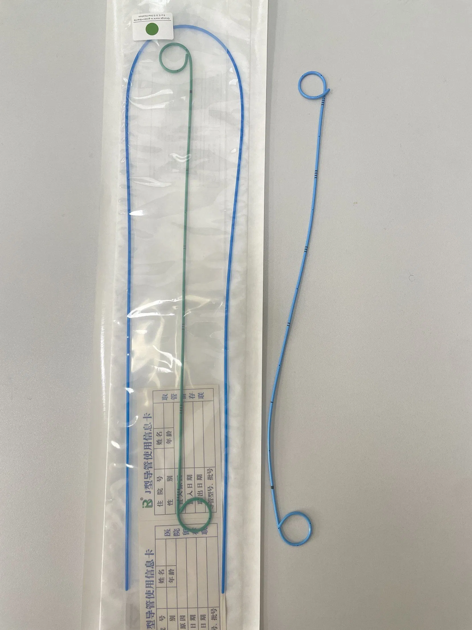 Stent ureteral doble J desechable para soporte y drenaje del uréter