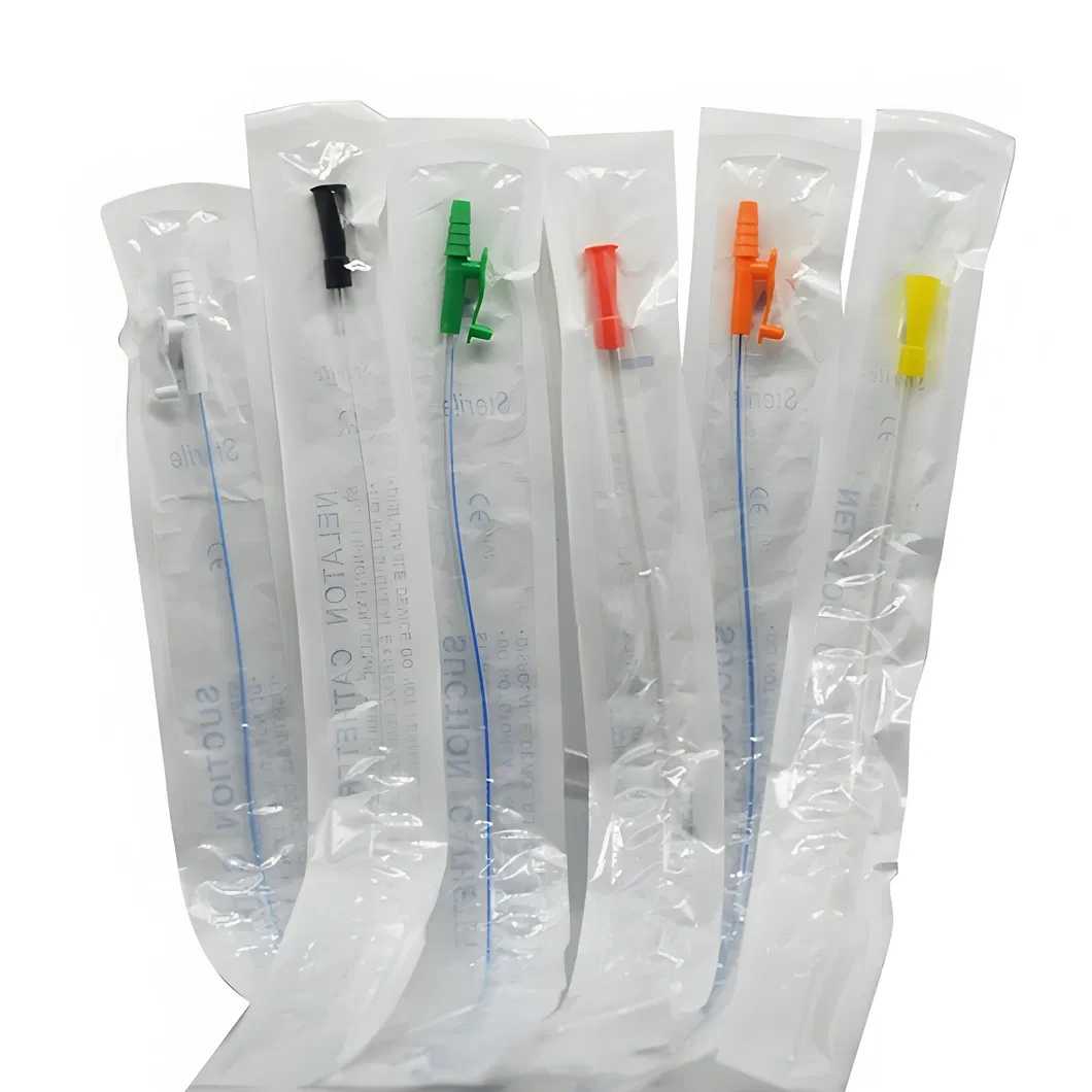 Catéter de succión desechable médico tubo de PVC transparente en forma de Y