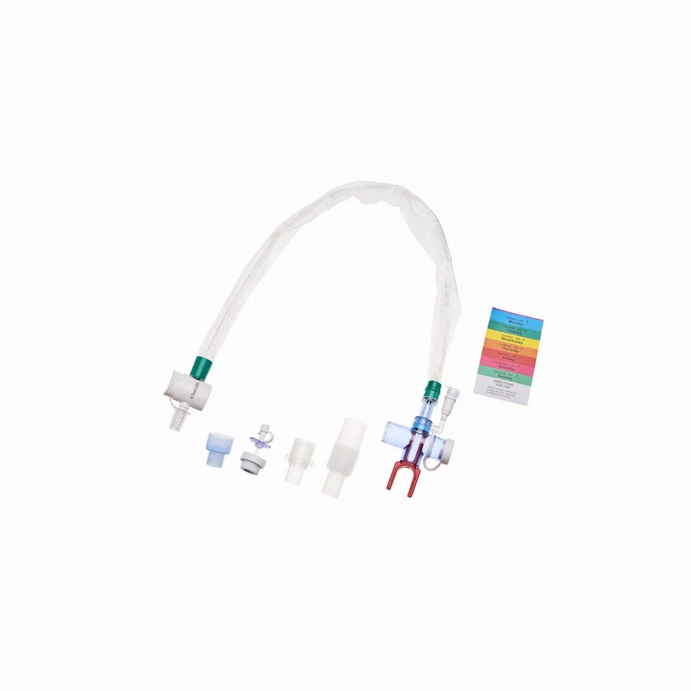 Catéter de succión cerrado desechable de alta calidad para terapia respiratoria en hospitales