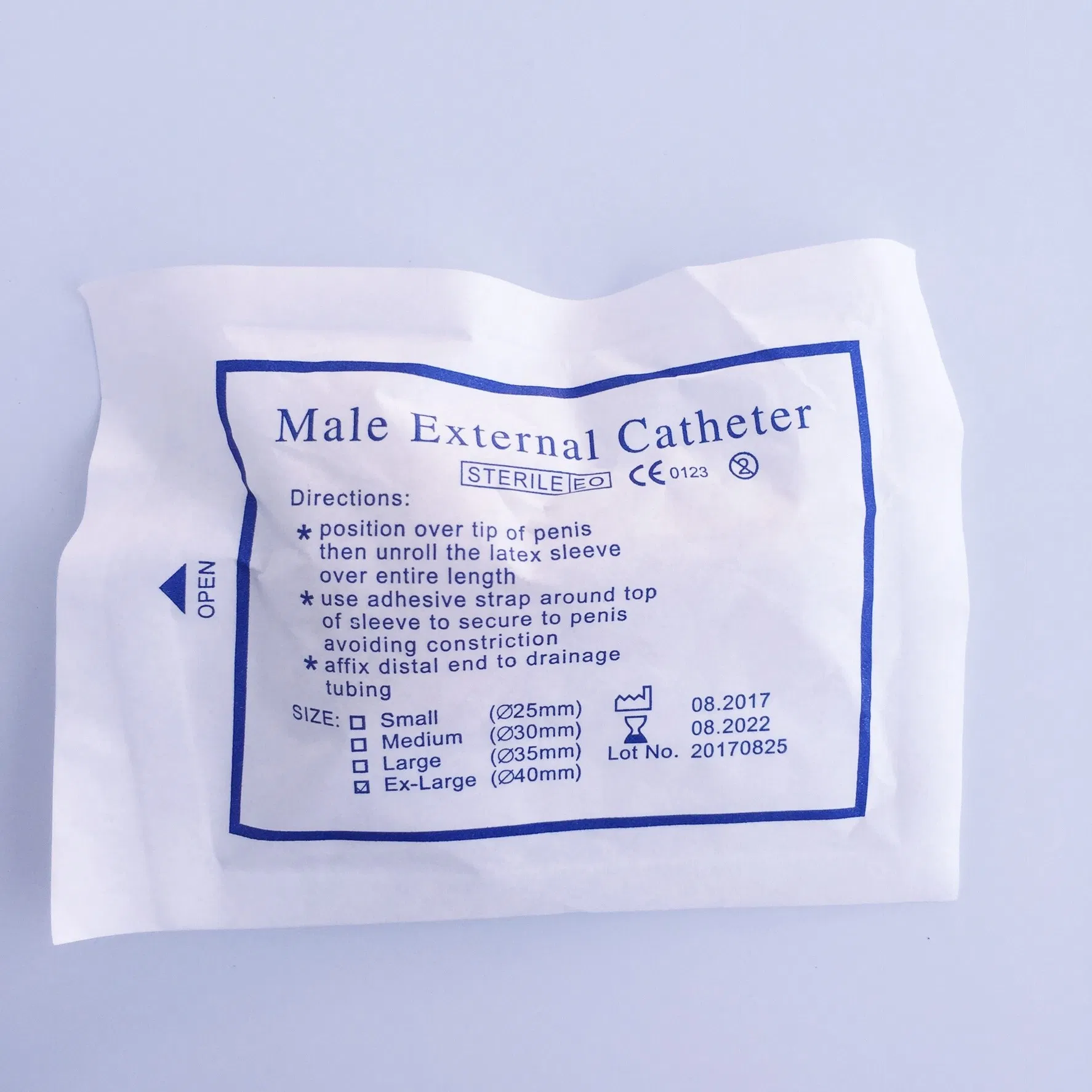 Catéter masculino externo desechable de látex para uso médico