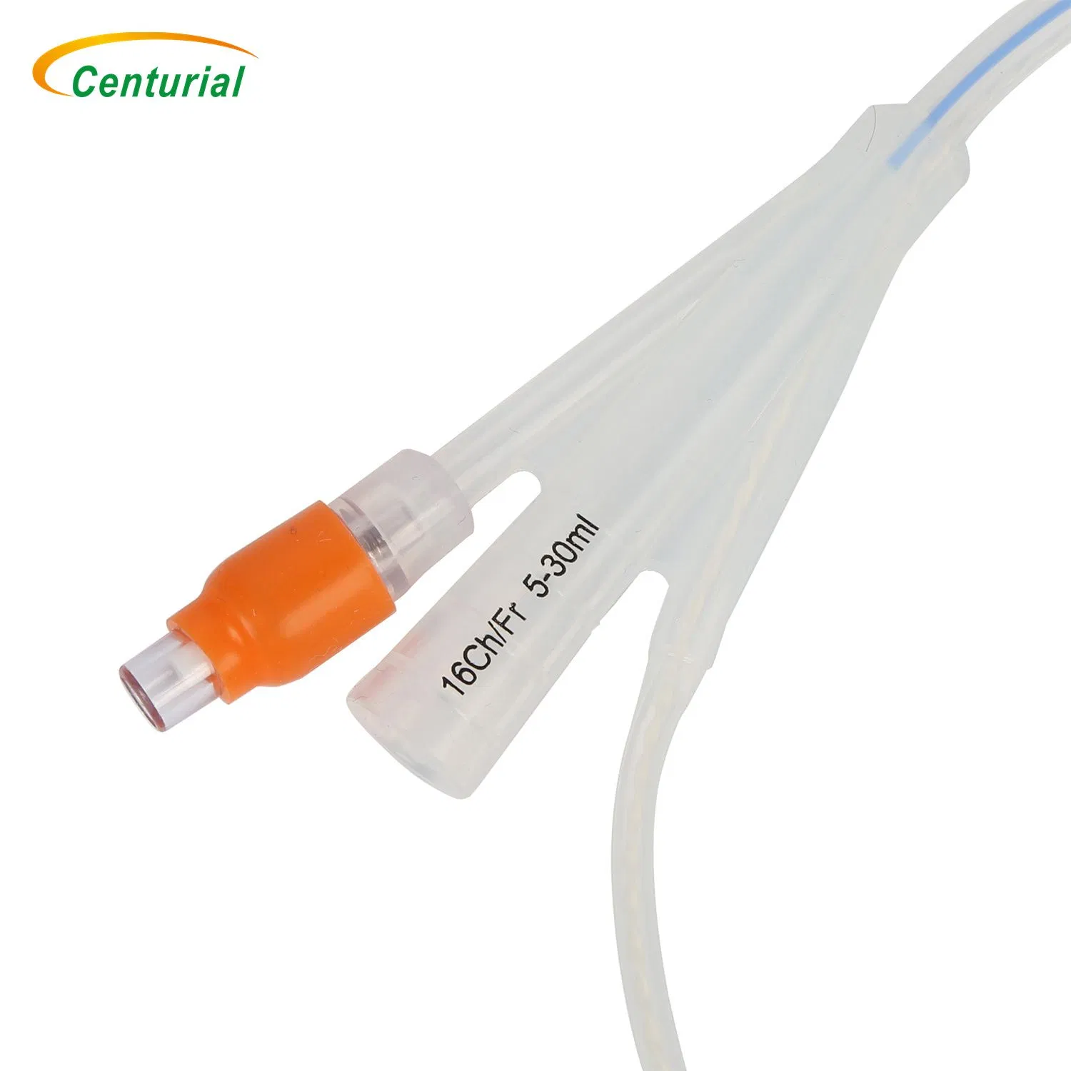 Catéter Foley desechable de silicona blanda 3 con sonda de sensor de temperatura