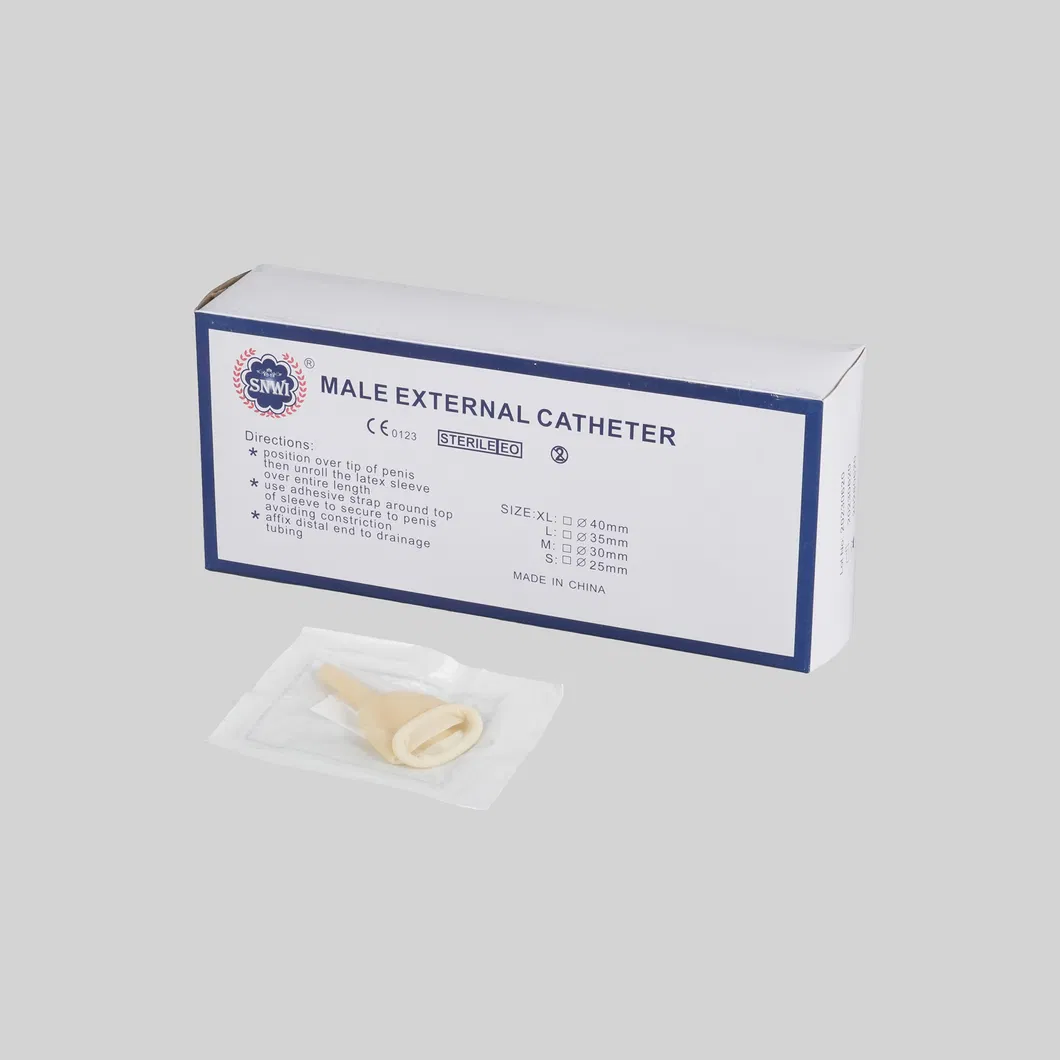 Catéter externo de látex masculino estéril desechable 1