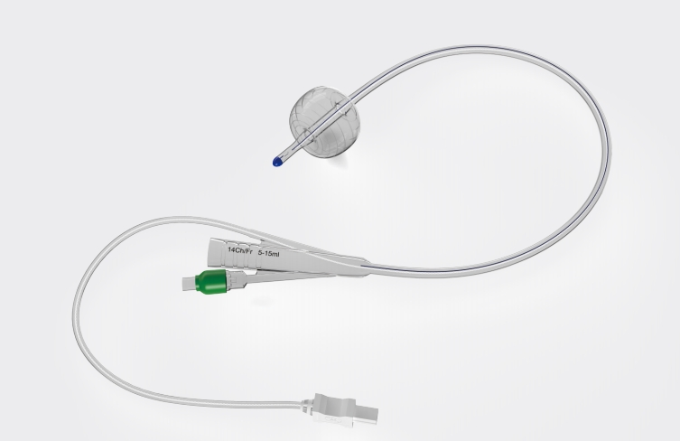 Catéter de Foley de silicona médica desechable con sensor de temperatura