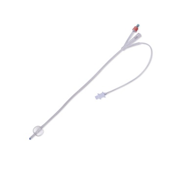 Catéter Foley de silicona médica con sensor de temperatura
