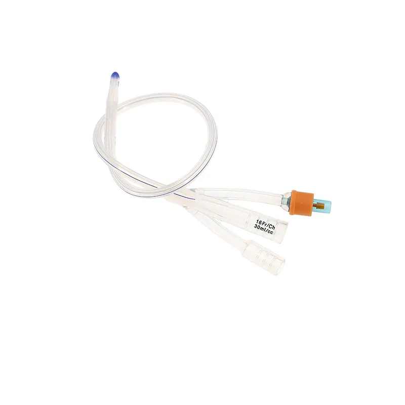Catéter de Foley de silicona plano integrado premium desechable cómodo de alto rendimiento con temperatura intermitente