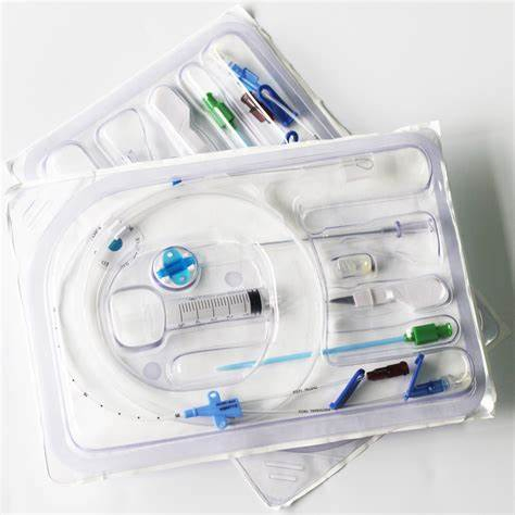 Kit de CVC hospitalario Catéter venoso central de un lumen, de dos lumens, de tres lumens