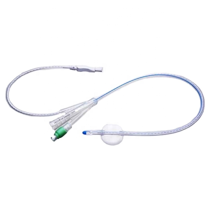 Catéter Foley de silicona médica con sensor de temperatura
