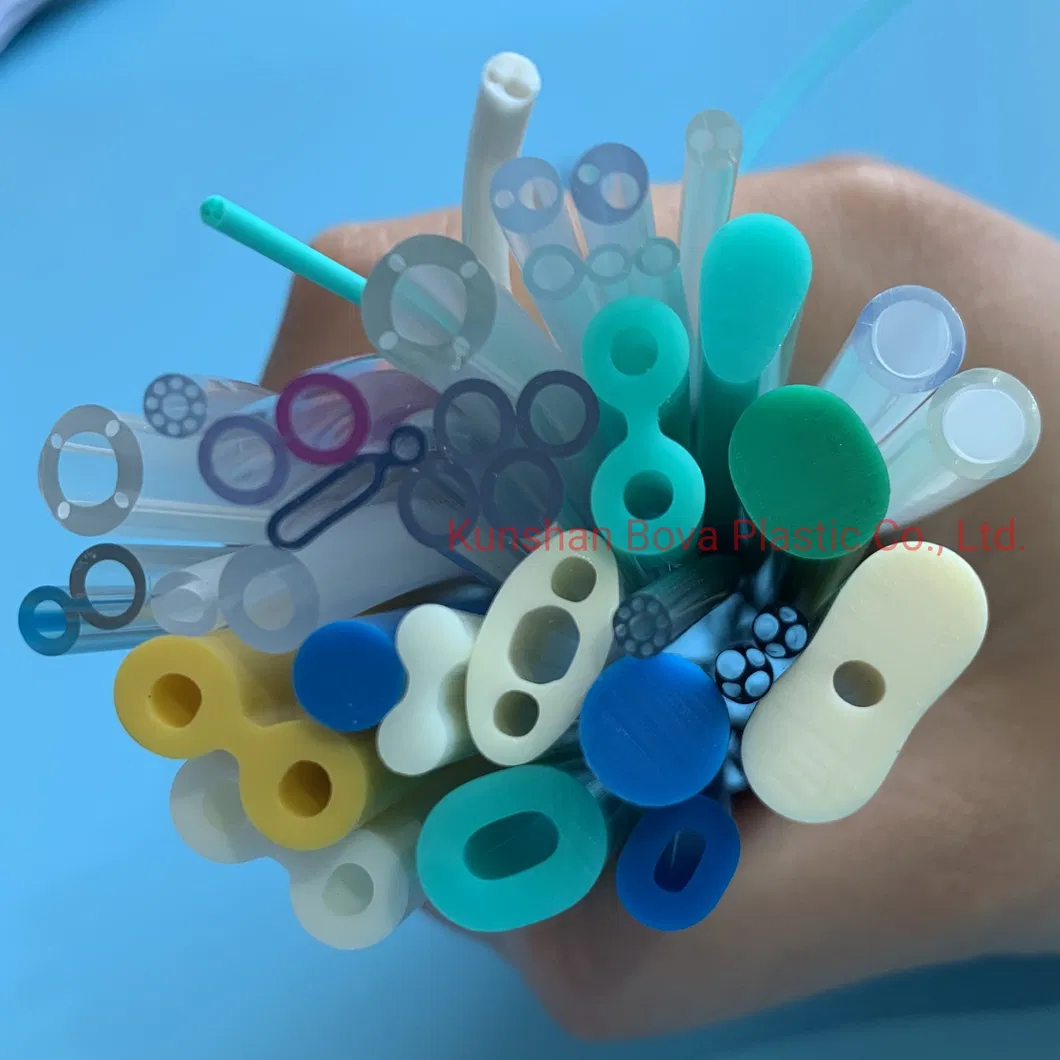 Catéter médico de alimentación estomacal de plástico PVC suave y transparente