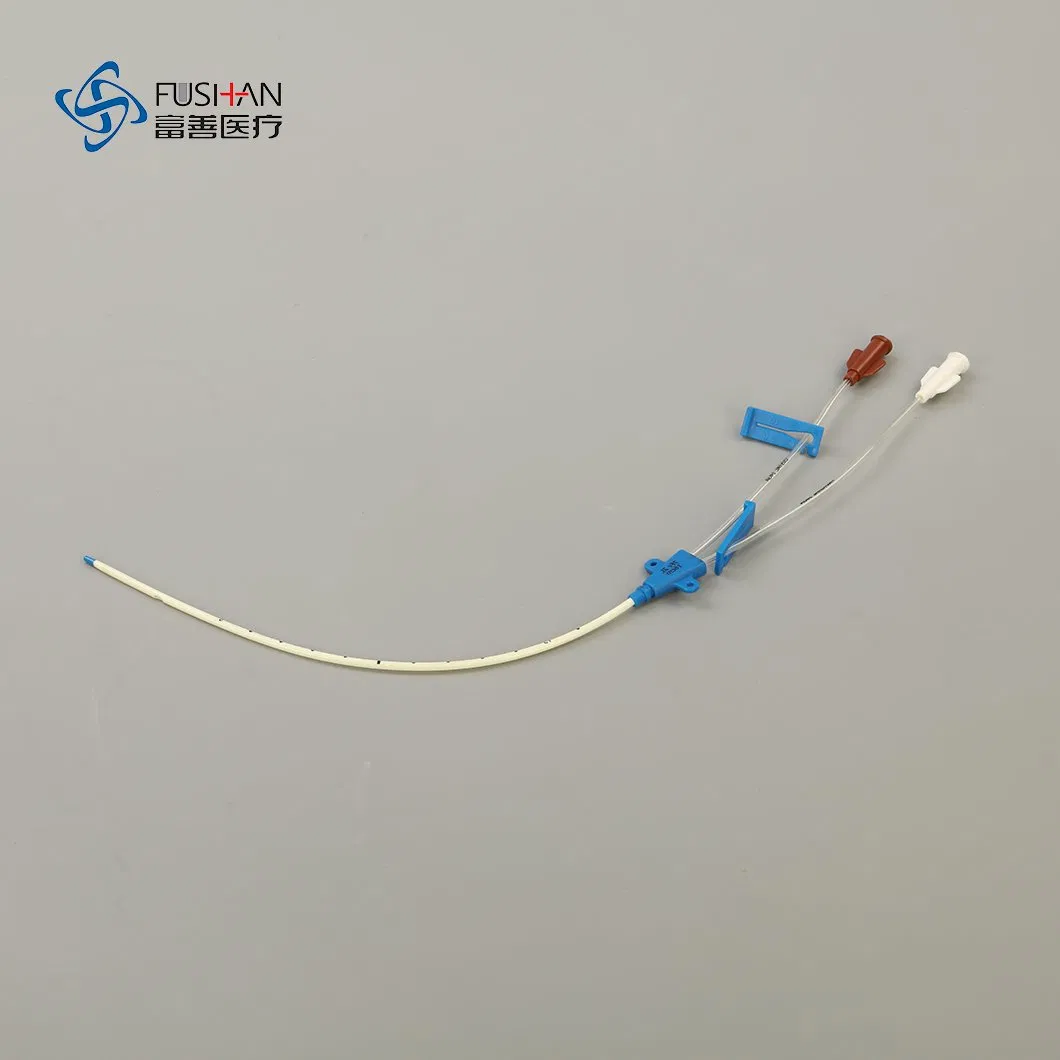 Material de TPU de fábrica del kit de catéter venoso central CVC estéril catéter central insertado periféricamente de doble triple lumen línea Picc 7f*20cm