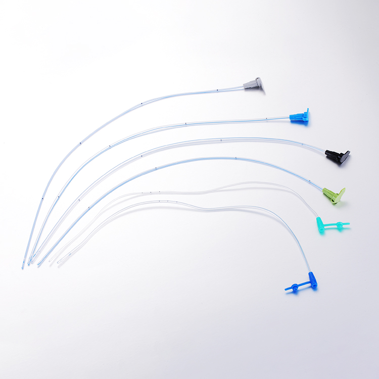 Catéter de succión cerrado desechable de control de dedo de PVC