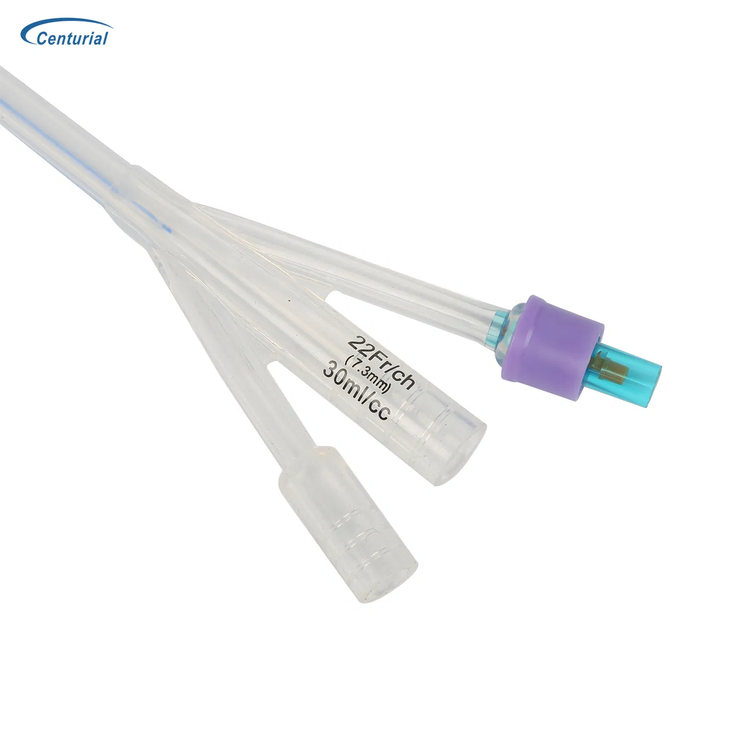 Catéter de silicona con recubrimiento hidrofílico de plata instrumento médico