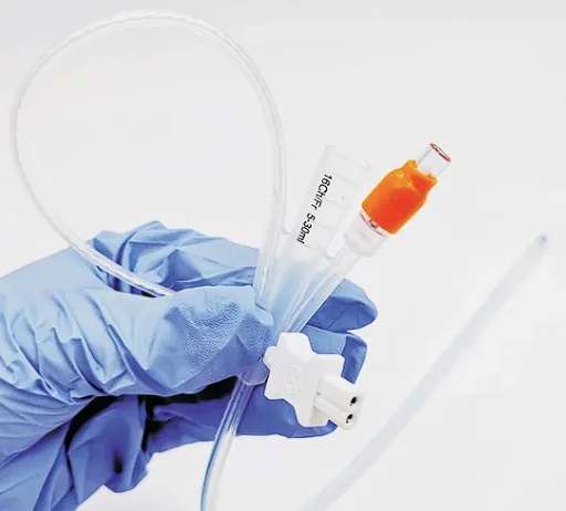 Catéter de Foley de silicona médica desechable con sensor de temperatura