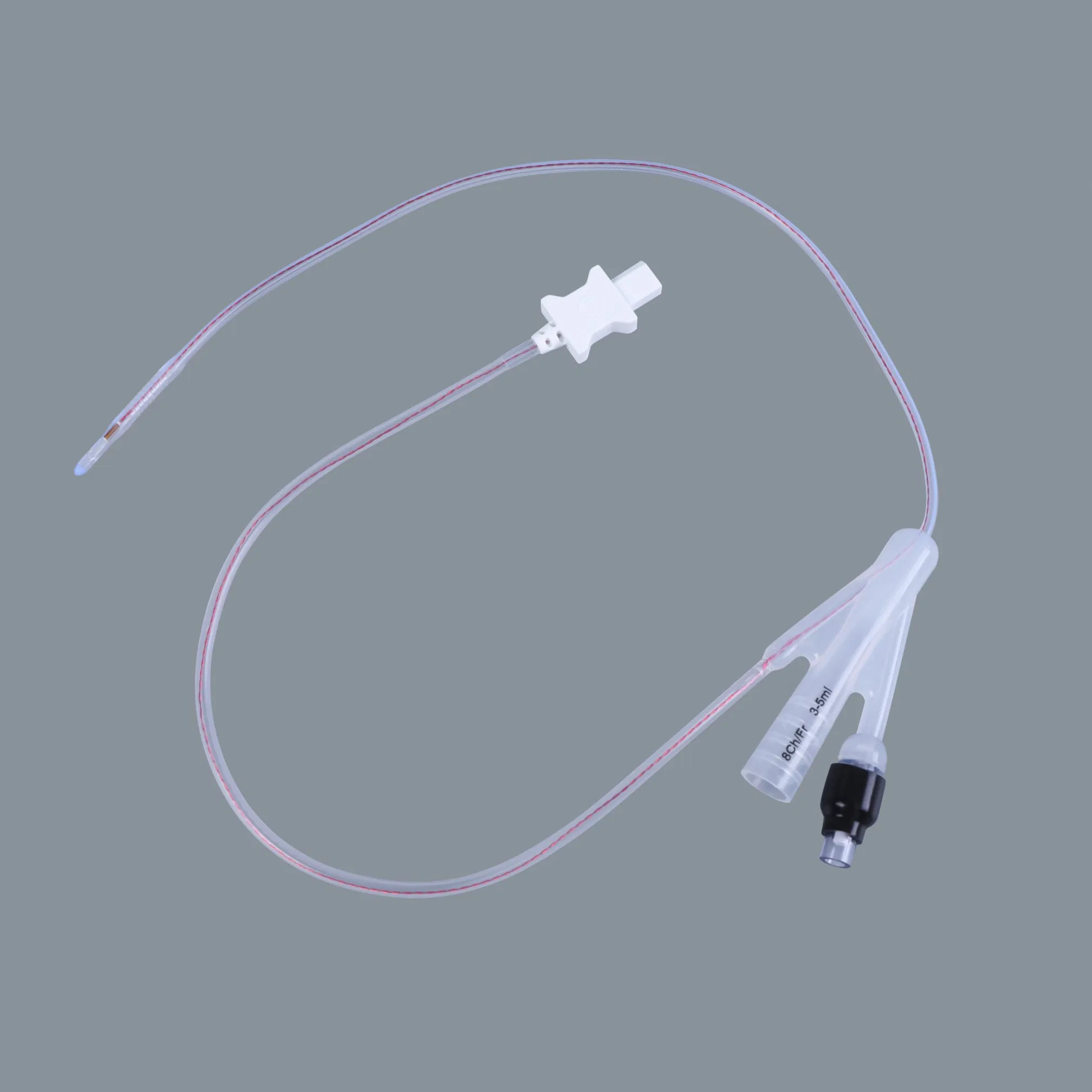 Catéter de Foley de silicona desechable con sensor de temperatura Catéter uretral termométrico