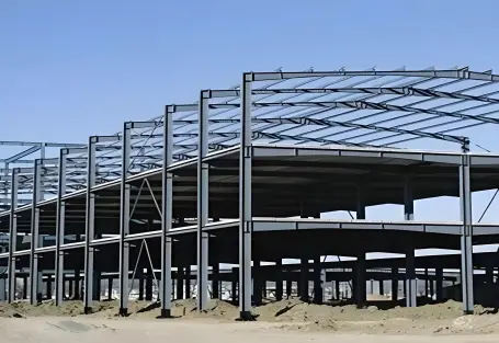 Construction project using anchor bolts and structural fasteners
