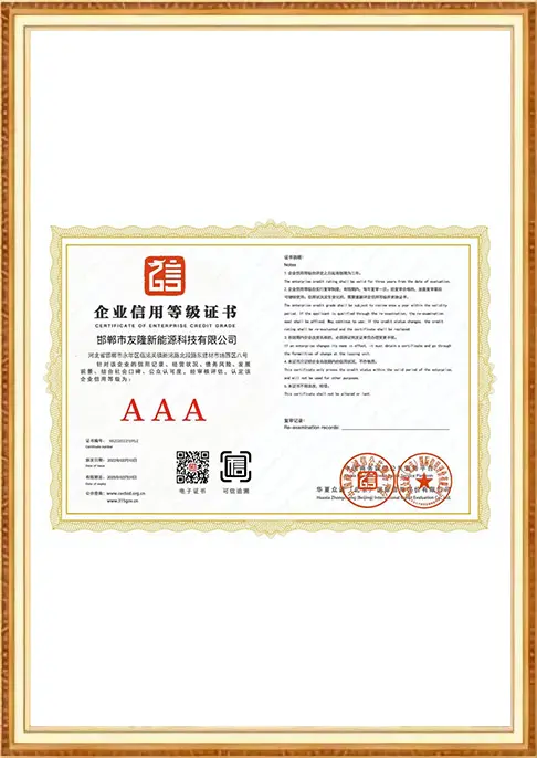 Youlong Fastener certificate 5