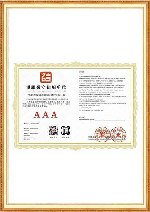 Youlong Fastener certificate 6