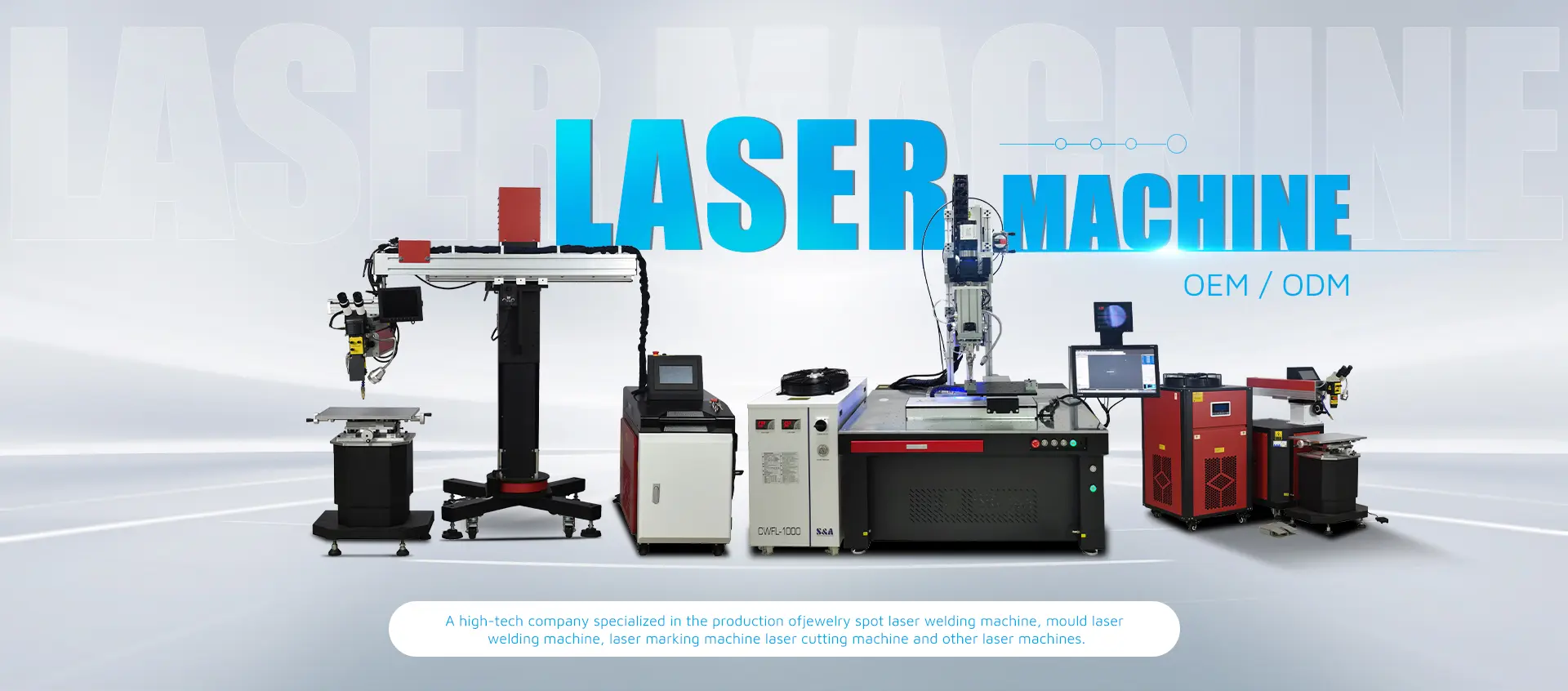 Youmir industrial laser welding, cleaning and cutting equipment range