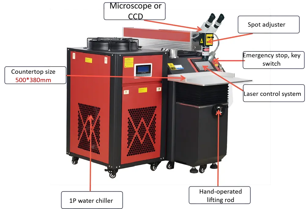 Open Laser Welding Machine 200W Configuration