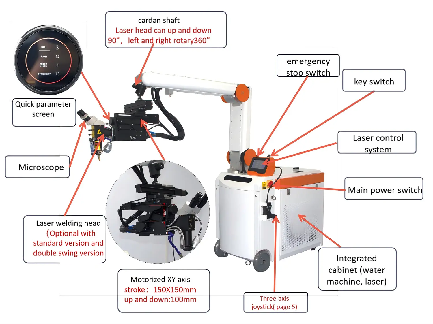 Cantilever laser welding machine01