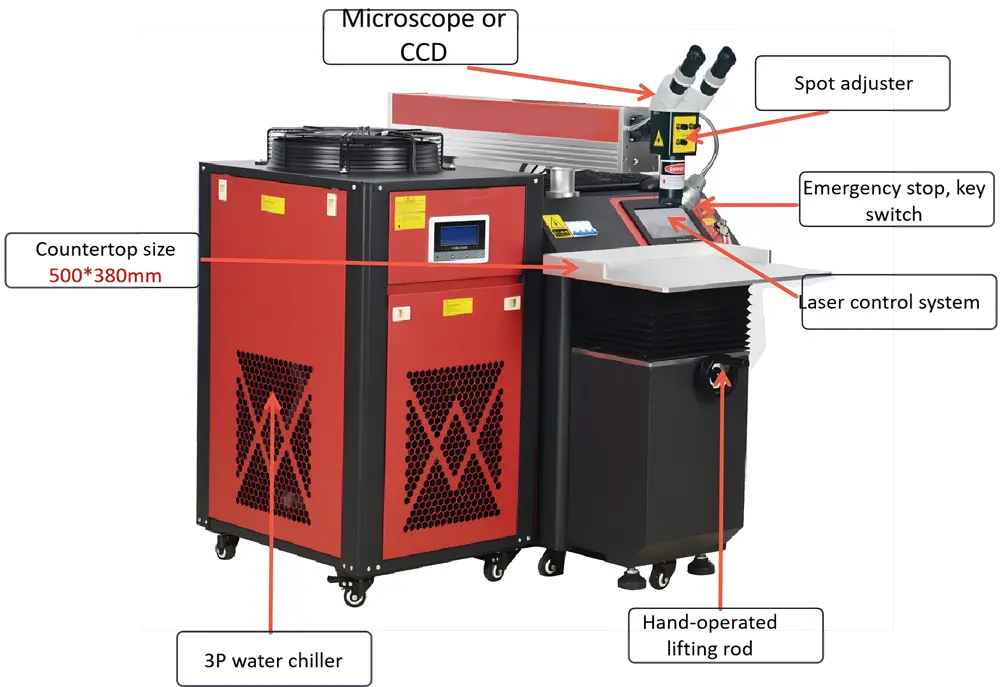 Open Laser Welding Machine 400W Configuration