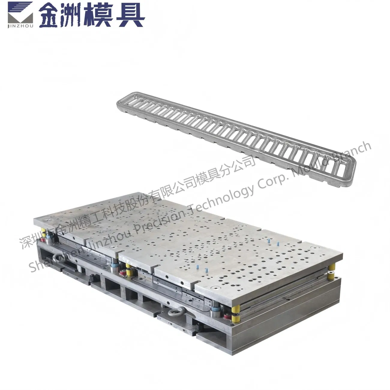 Vacuum-Brazed Microchannel Die for CPU Motherboard Heat Sinks (0.08mm Fin Pitch Accuracy)