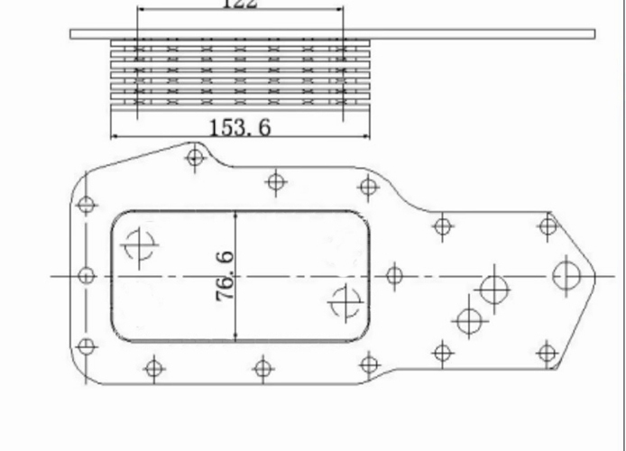 A3921588 3957544 Oil Cooler Core for Cummins 4bt 6bt Engines