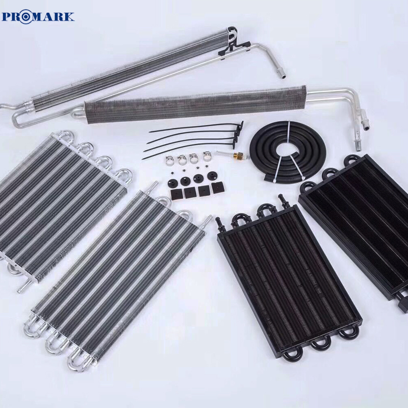 6 Rows Universal Transmission Oil Cooler Radiator Converter Kit