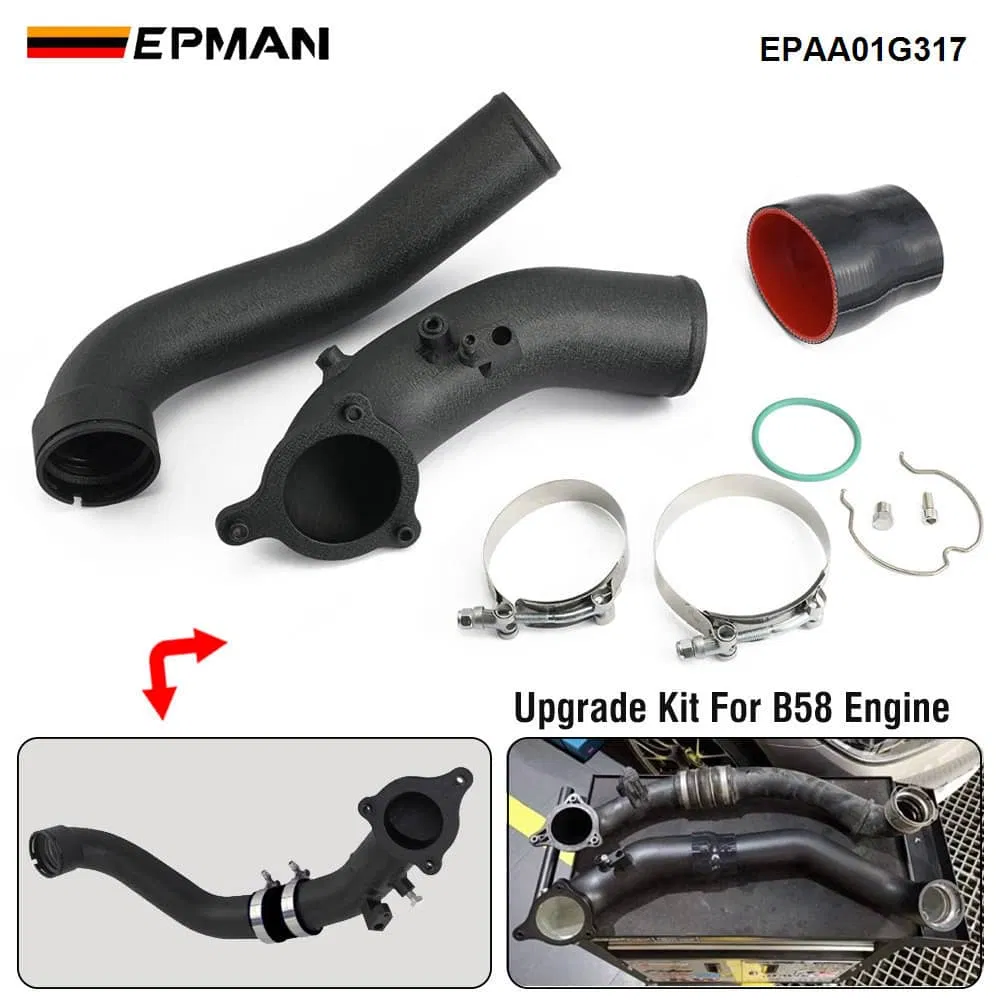 Epman Turbo Intercooler Intake Charge Pipe Aluminum 3" for BMW B58 3.0L 340I 540I G30 G31 G11 F20 F22 F30 2015-2021 Epaa01g317