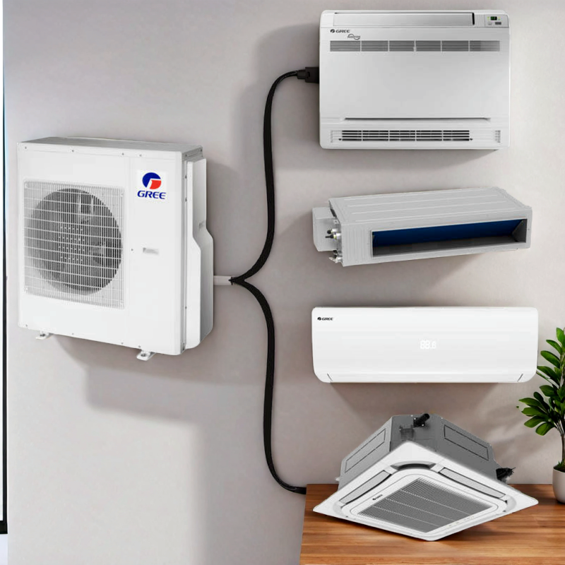 Precision-Machined Gree U-Match Series DC Inverter Chiller Core Motor &amp; Engine Parts All Dedicated to Vrv Air Conditioning Systems