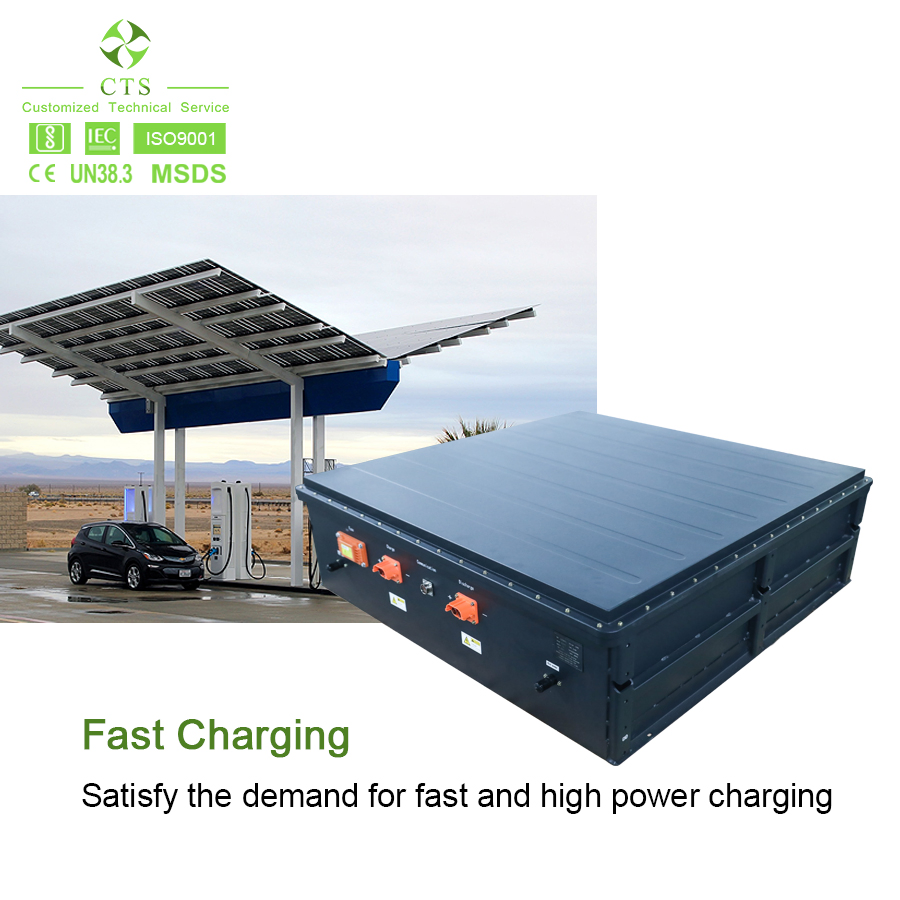 Electric Vehicle Lithium Ion Graphene EV Batteries 300V 500V 600V LiFePO4 Battery Packs with Liquid Cooling System