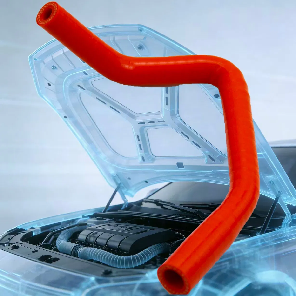 High Temperature Resistant Silicone Elbow Hose, Reinforced Radiator Silicone Tube for Automotive Cooling System