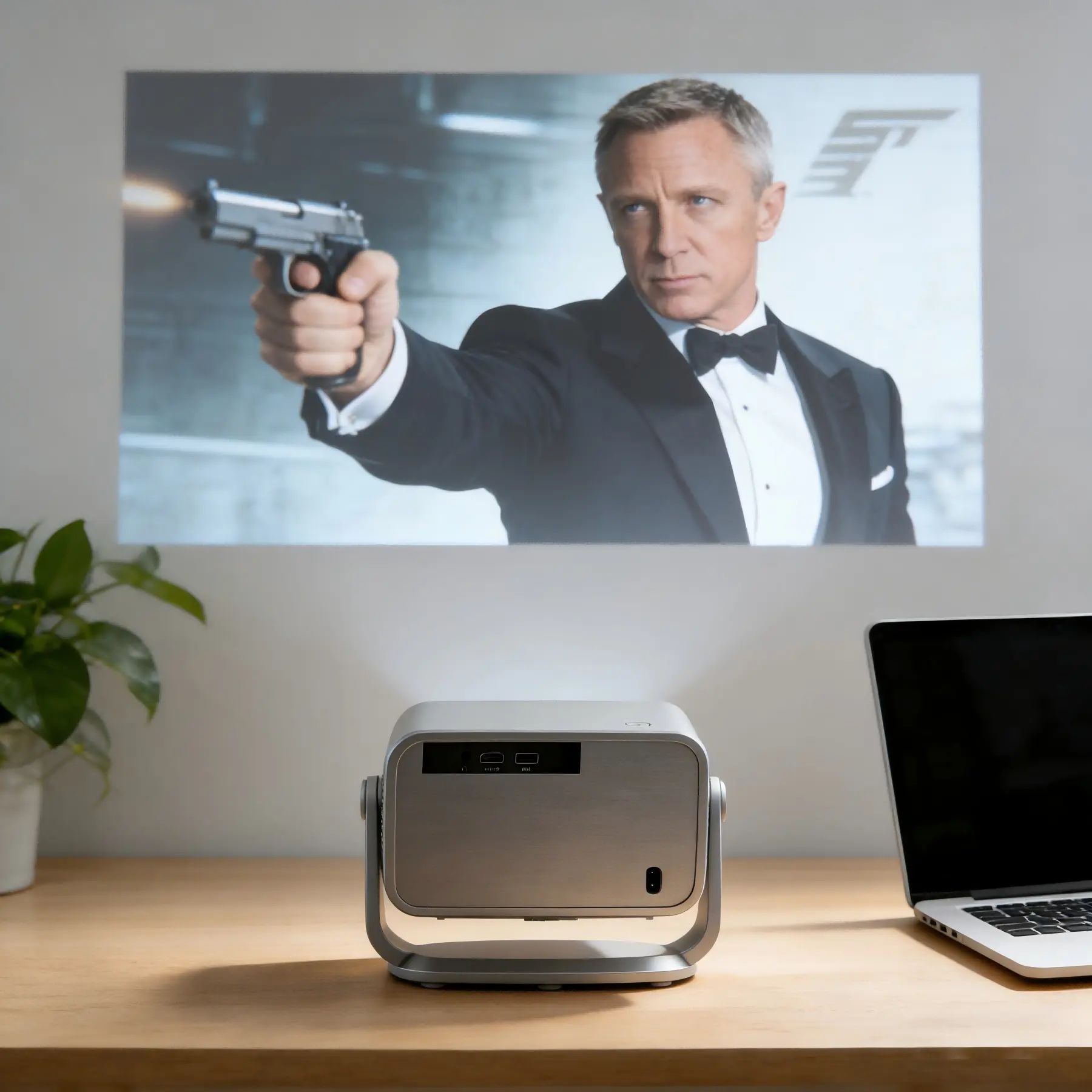 C30 Projector Design Metallic Look