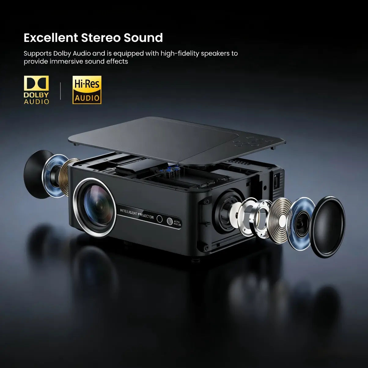 C11 Projector built-in audio system and sound effects