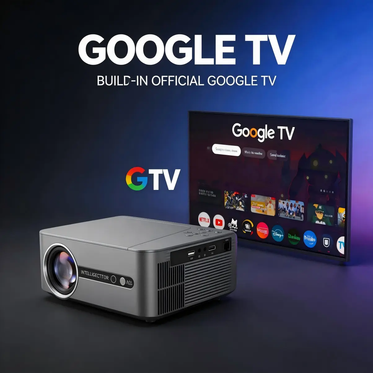 C11 Google TV Projector interface and body design