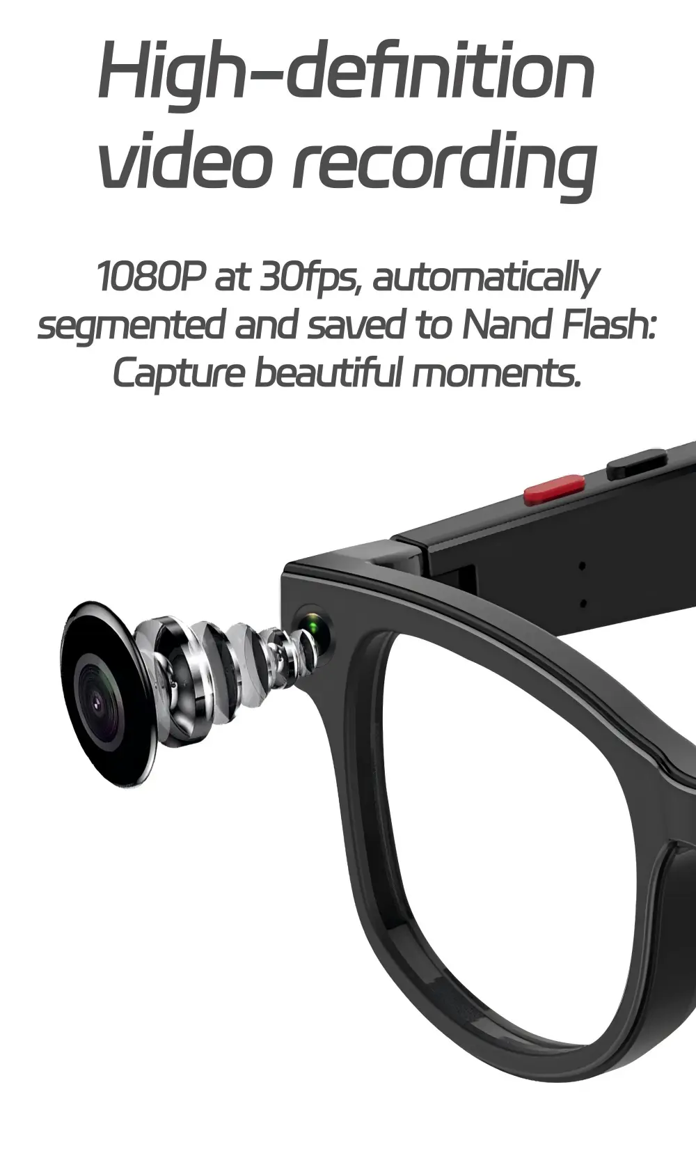Smart Glasses HD Video Recording