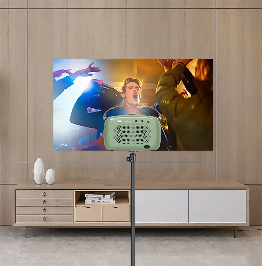 wireless mirroring portable projector smart android netflix wifi bluetooth home cinema projector factory