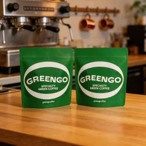 China Custom Kraft Paper Stand Up Coffee Pouch
