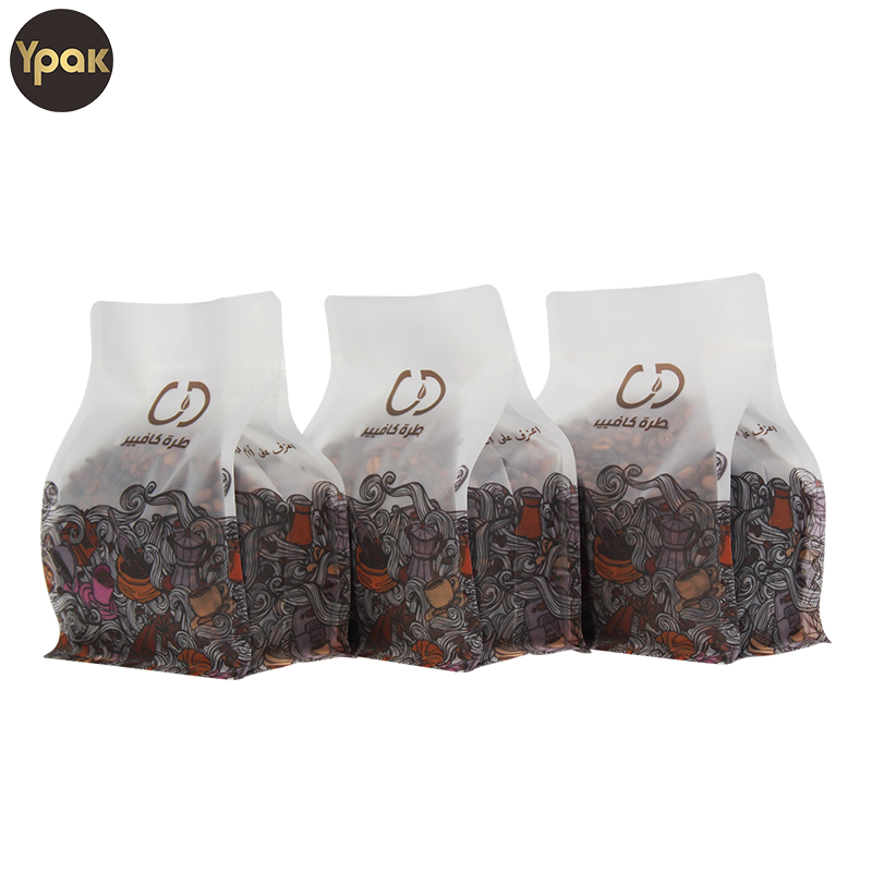 Custom 100% Recyclable Rough Matte Finished Flat Bottom Coffee Bags Manufacturers, Supplier