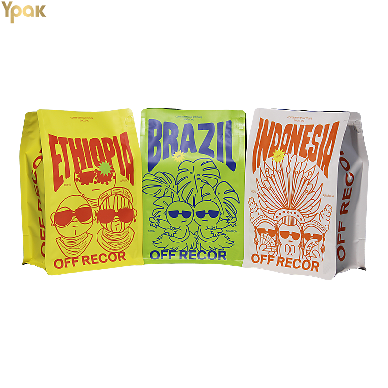 Wholesale Digital Printing Eco-Friendly Recyclable Plastic Mylar Flat Bottom Coffee Bags For Coffee Bean/Tea Packaging Manufacturers, Factories