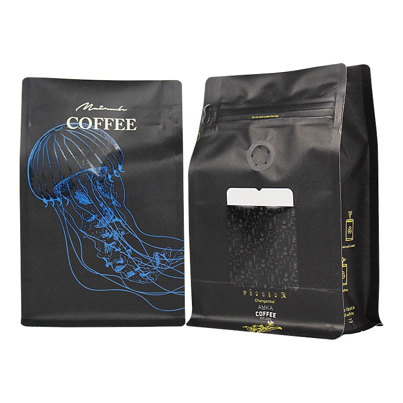 Wholesale Custom Design Digital Printing Matte 250G Kraft Paper Uv Bag Coffee Packaging With Slot/Pocket Manufacturers, Suppliers