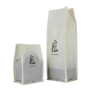 China Printed Plastic Rough Matte Finished Flat Bottom Tea Bag